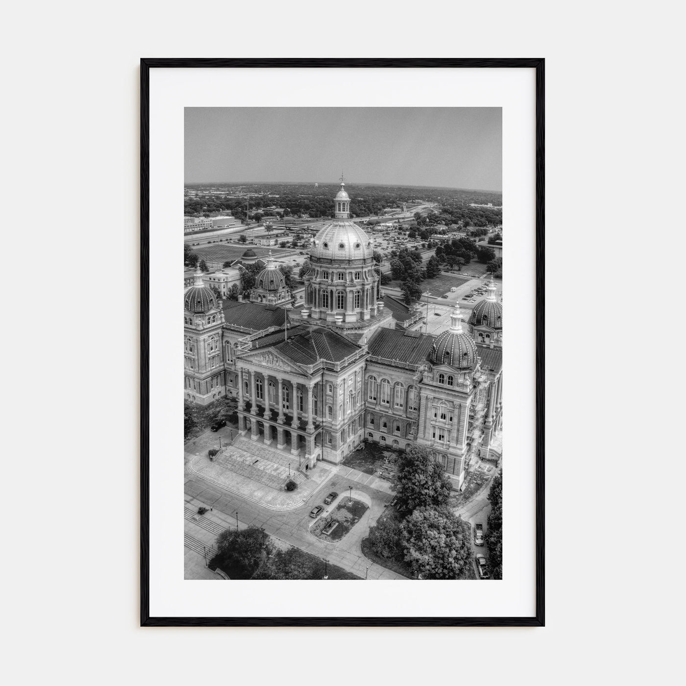Iowa Photo B&W Poster