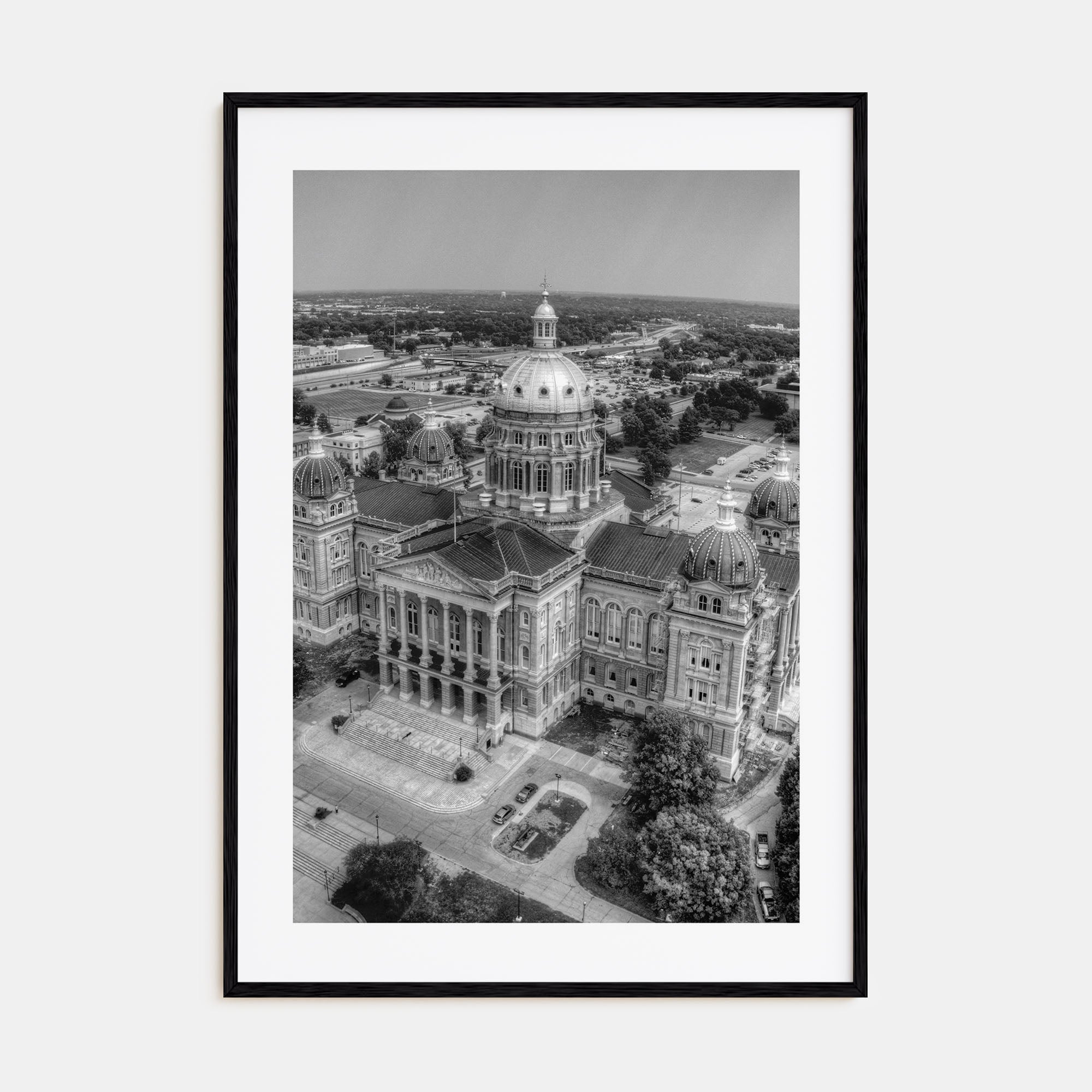 Iowa Photo B&W Poster