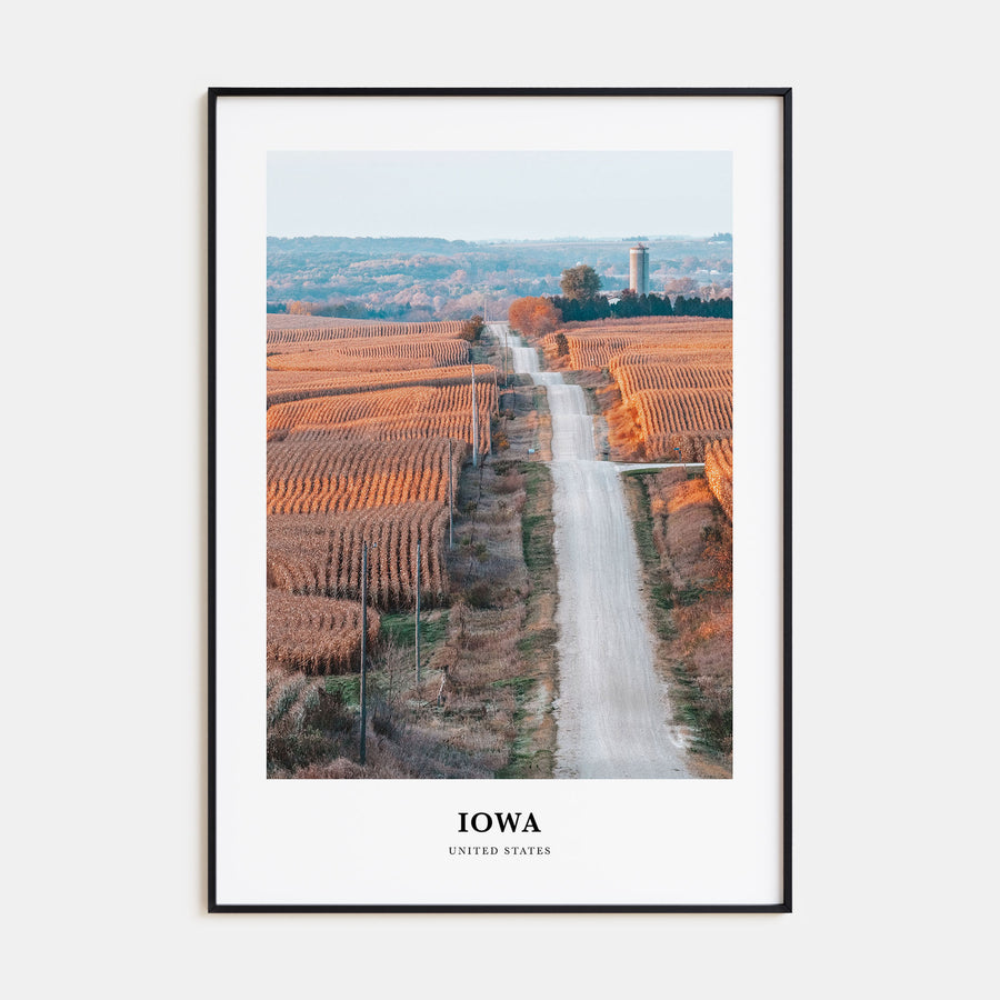 Iowa Portrait Color Poster