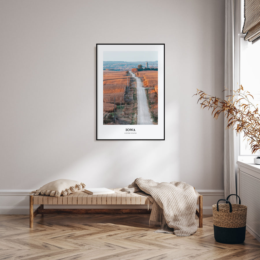 Iowa Portrait Color Poster