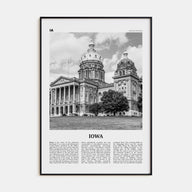 Iowa Travel B&W No 2 Poster