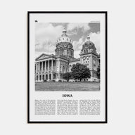 Iowa Travel B&W No 2 Poster