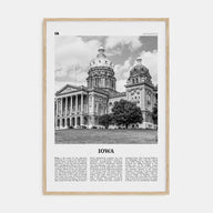 Iowa Travel B&W No 2 Poster