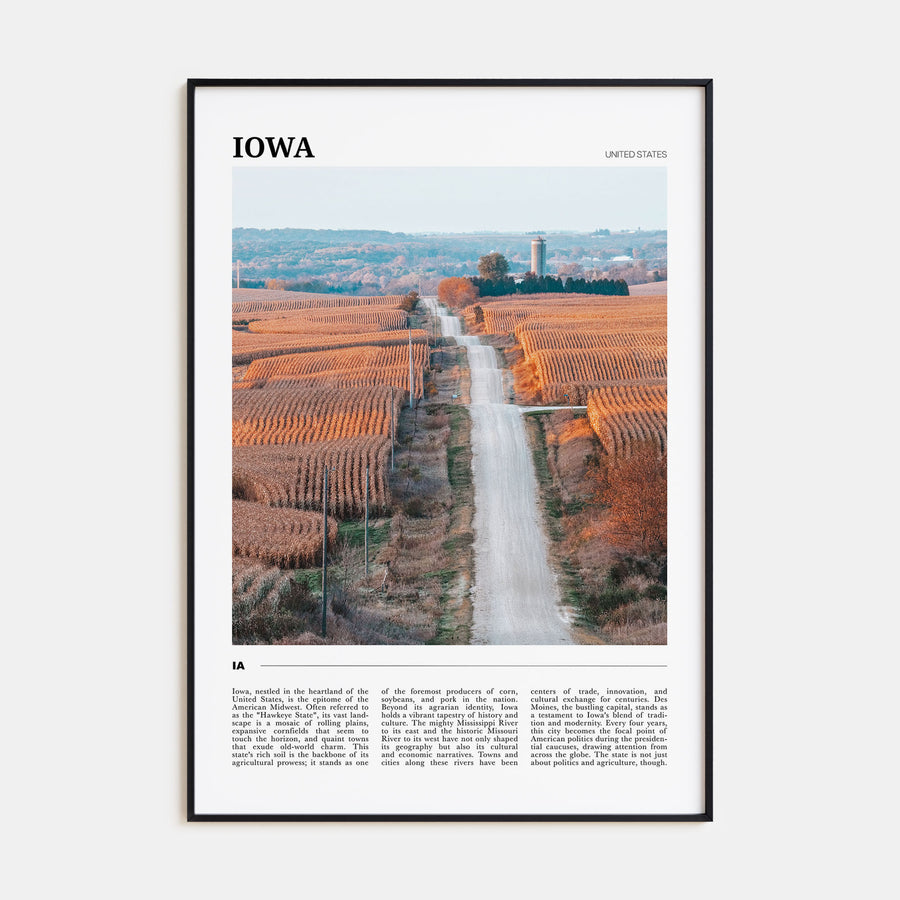 Iowa Travel Color Poster