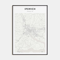 Ipswich Map Portrait Poster