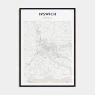 Ipswich Map Portrait Poster