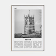 Ipswich Travel B&W Poster