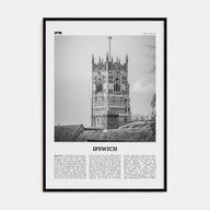 Ipswich Travel B&W Poster