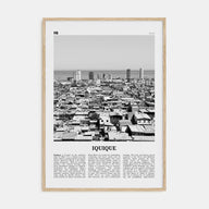 Iquique Travel B&W Poster