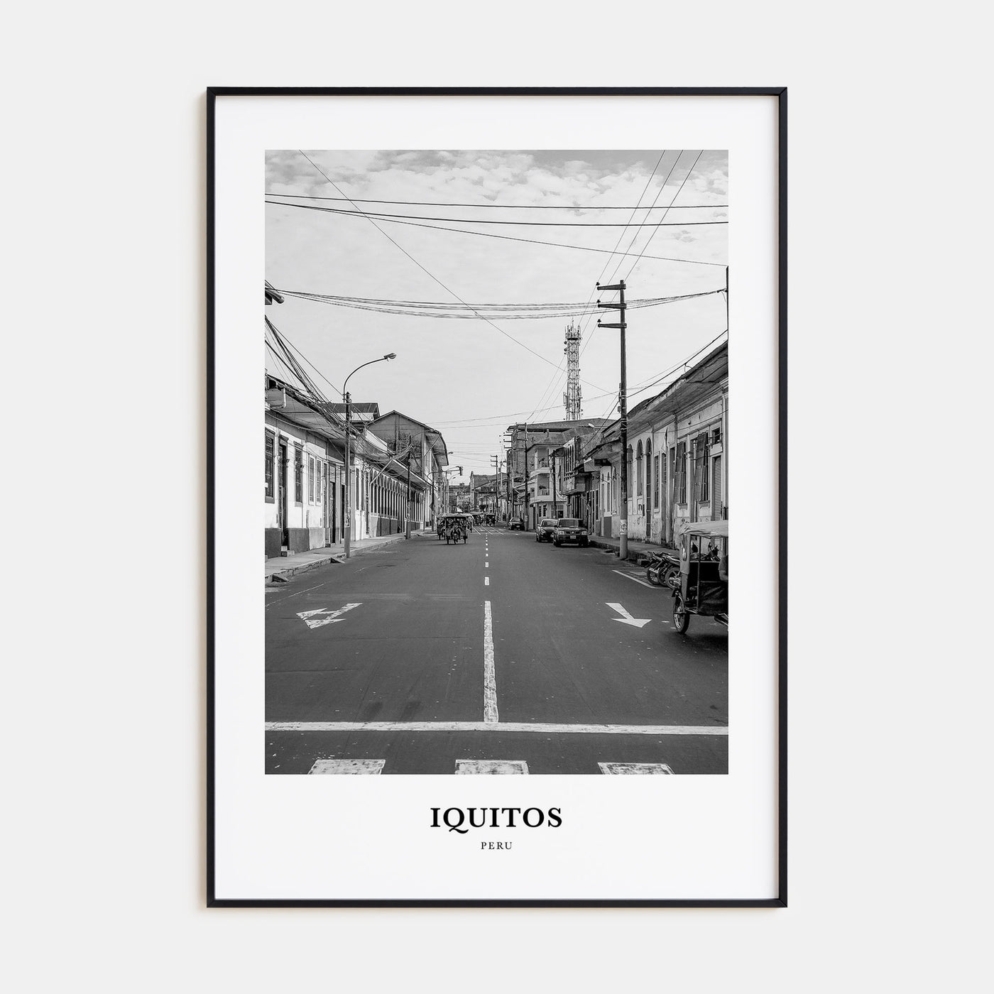 Iquitos Portrait B&W Poster