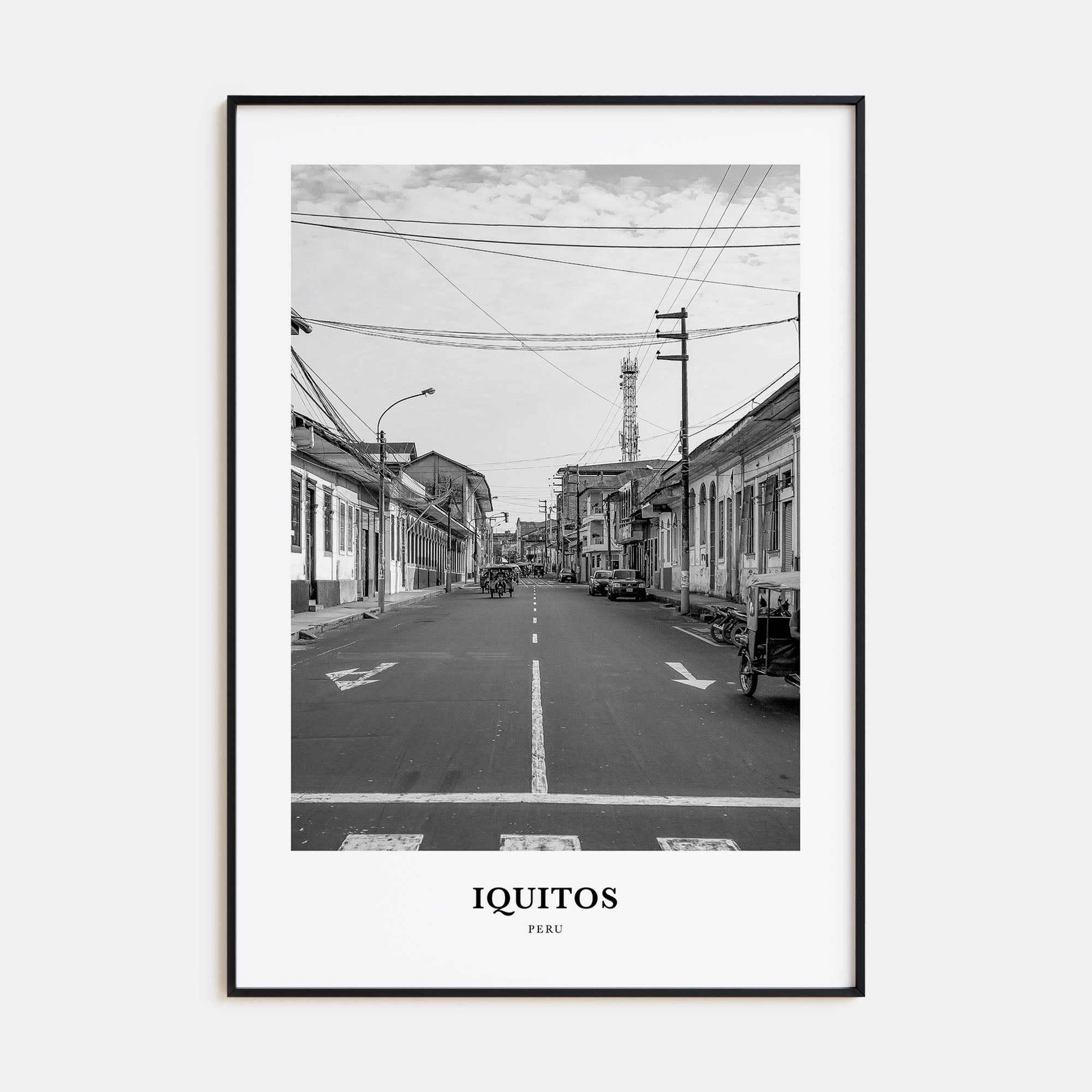 Iquitos Portrait B&W Poster