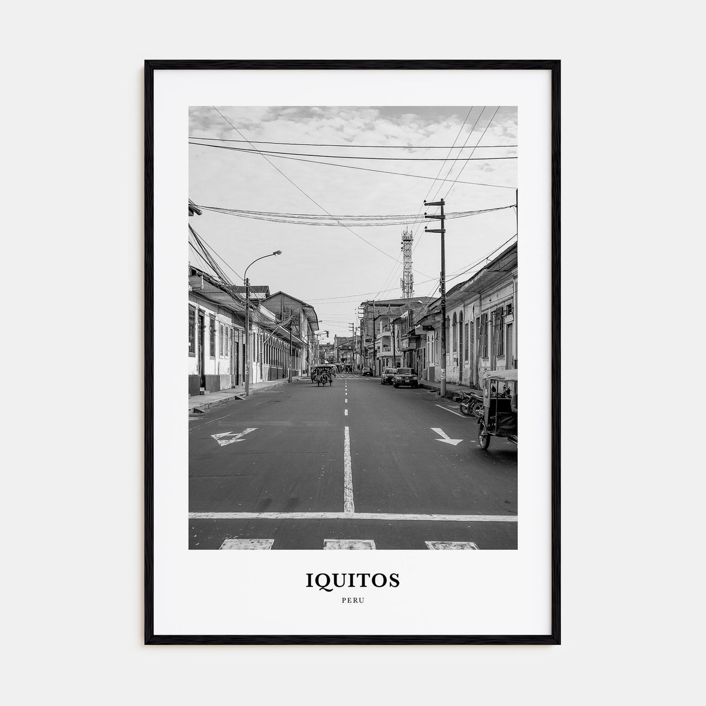 Iquitos Portrait B&W Poster