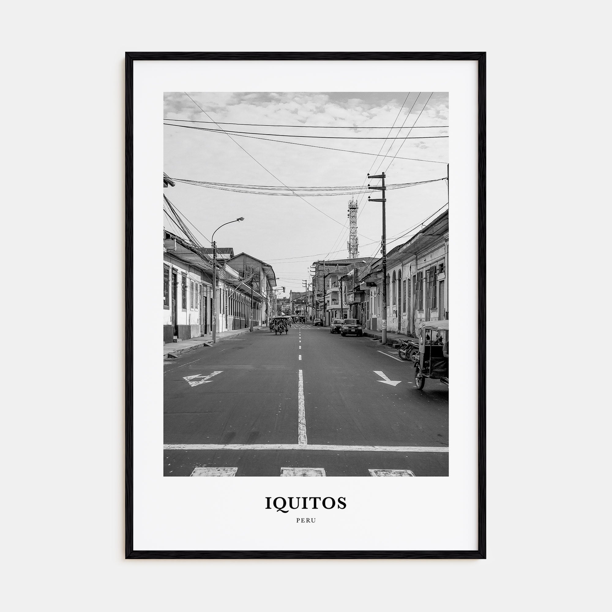 Iquitos Portrait B&W Poster