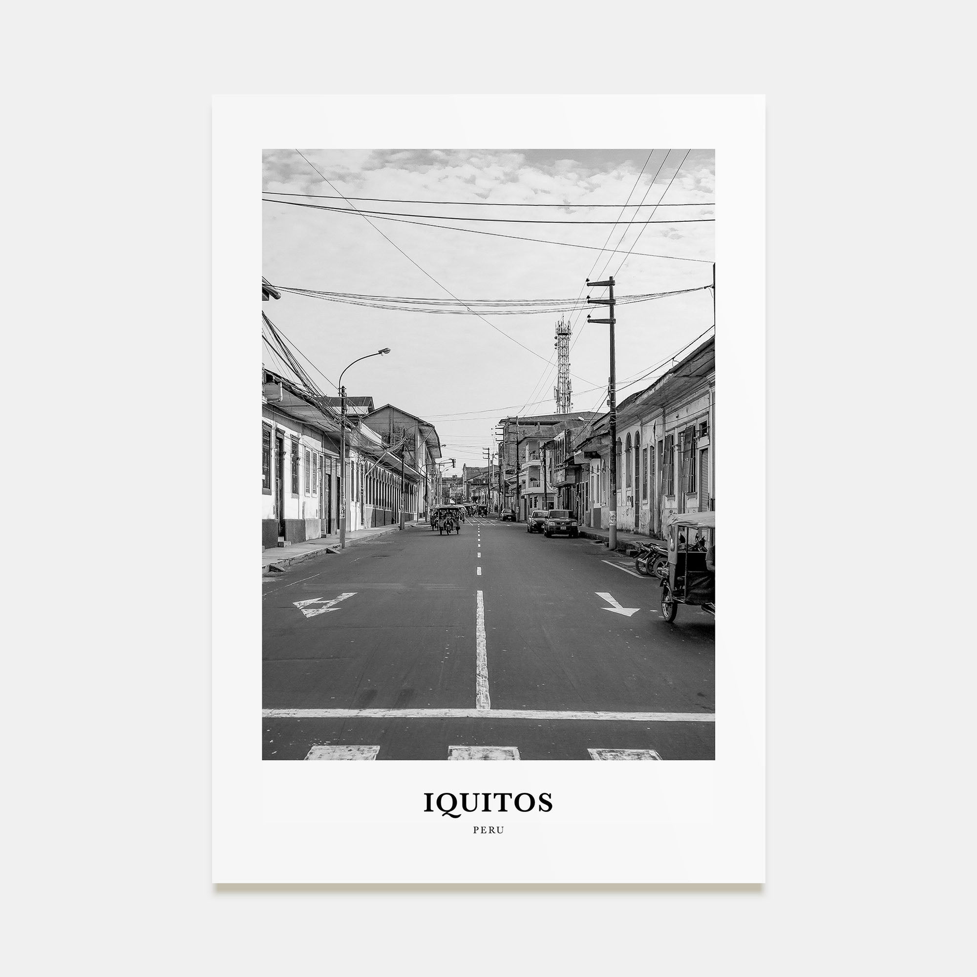Iquitos Portrait B&W Poster