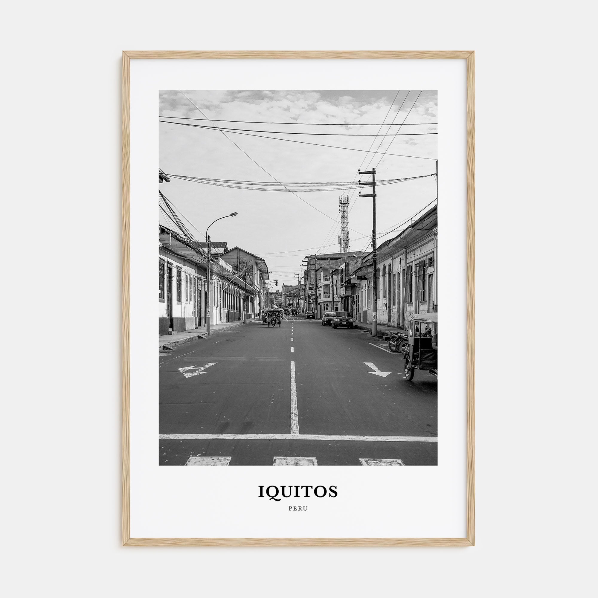 Iquitos Portrait B&W Poster