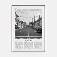 Iquitos Travel B&W Poster