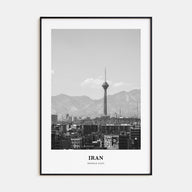 Iran Portrait B&W Poster