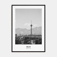 Iran Portrait B&W Poster
