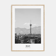 Iran Portrait B&W Poster
