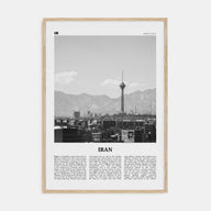 Iran Travel B&W Poster