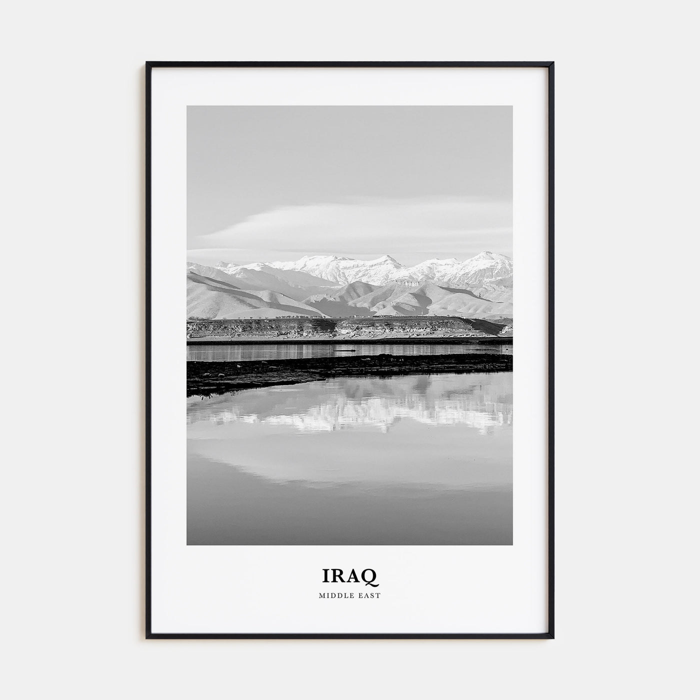 Iraq Portrait B&W Poster