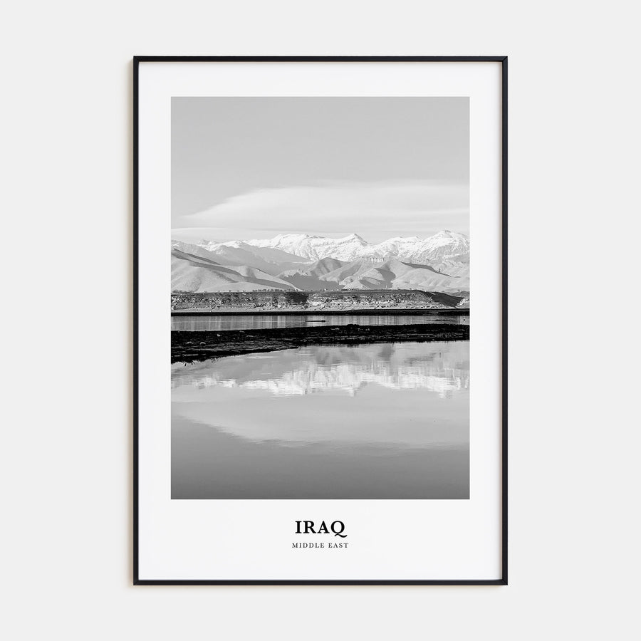 Iraq Portrait B&W Poster