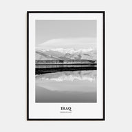 Iraq Portrait B&W Poster