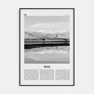 Iraq Travel B&W Poster