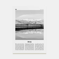 Iraq Travel B&W Poster