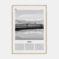 Iraq Travel B&W Poster