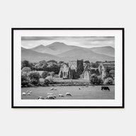 Ireland Landscape B&W Poster
