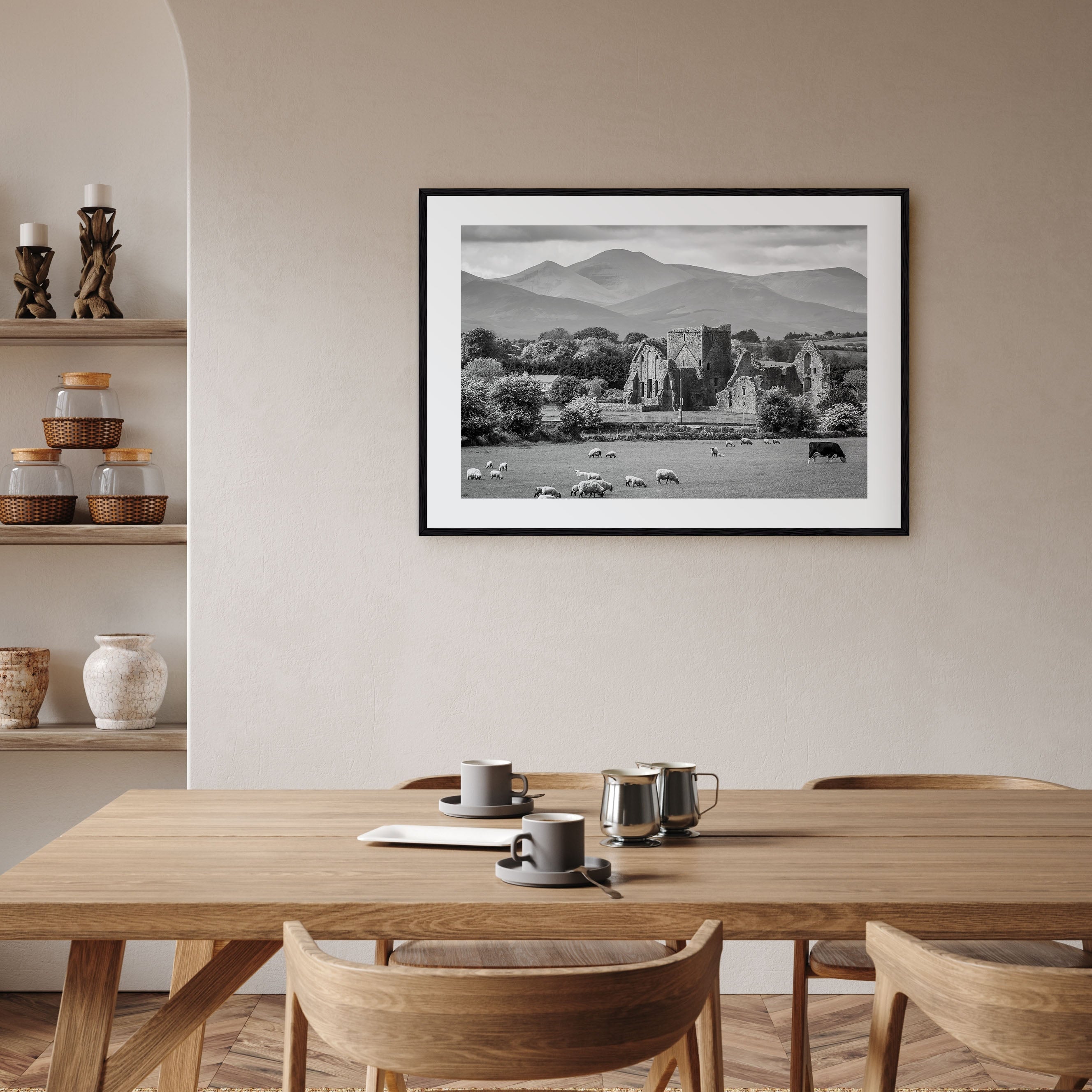 Ireland Landscape B&W Poster