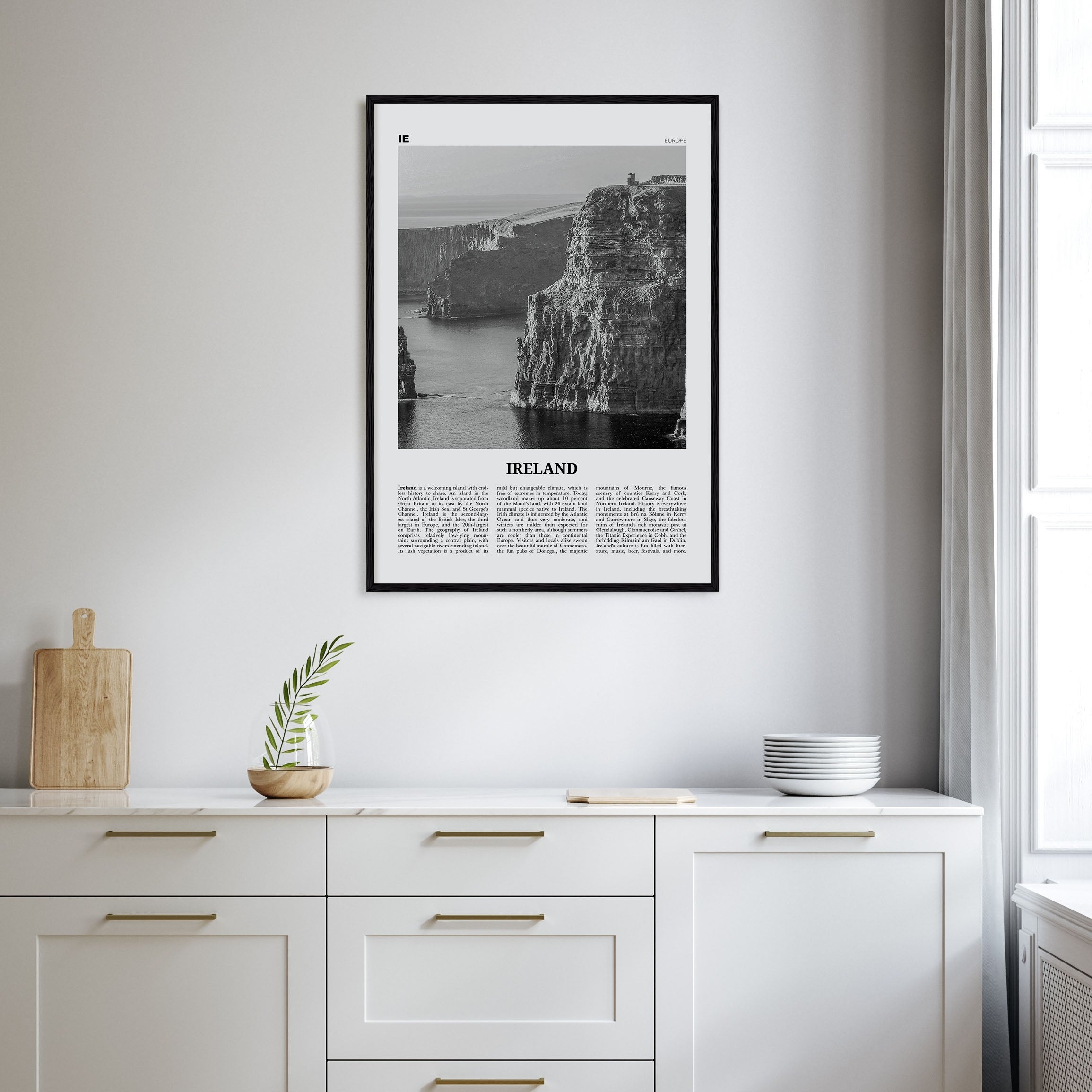 Ireland Travel B&W No 1 Poster