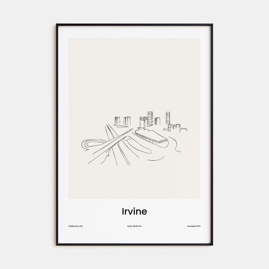 Irvine Drawn Poster