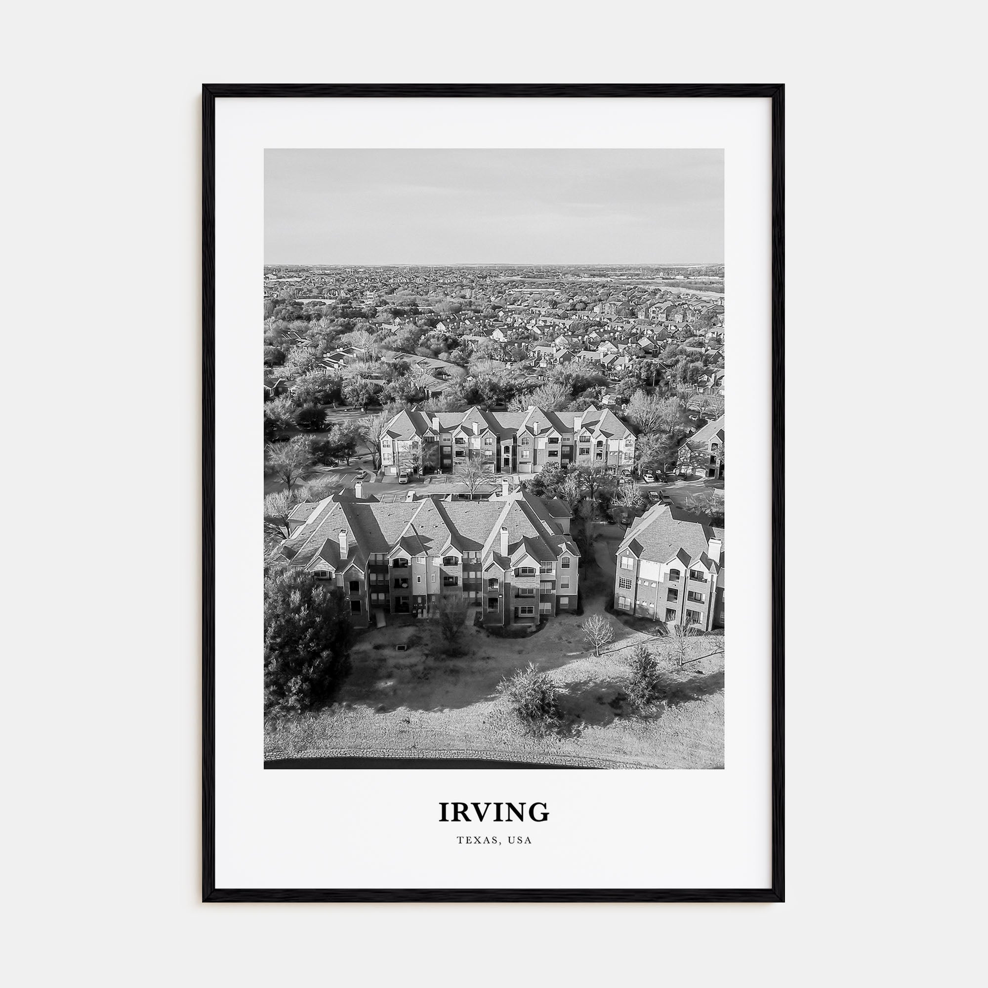 Irving Portrait B&W Poster