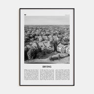 Irving Travel B&W Poster