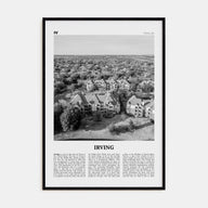 Irving Travel B&W Poster