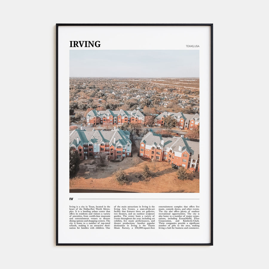 Irving Travel Color Poster