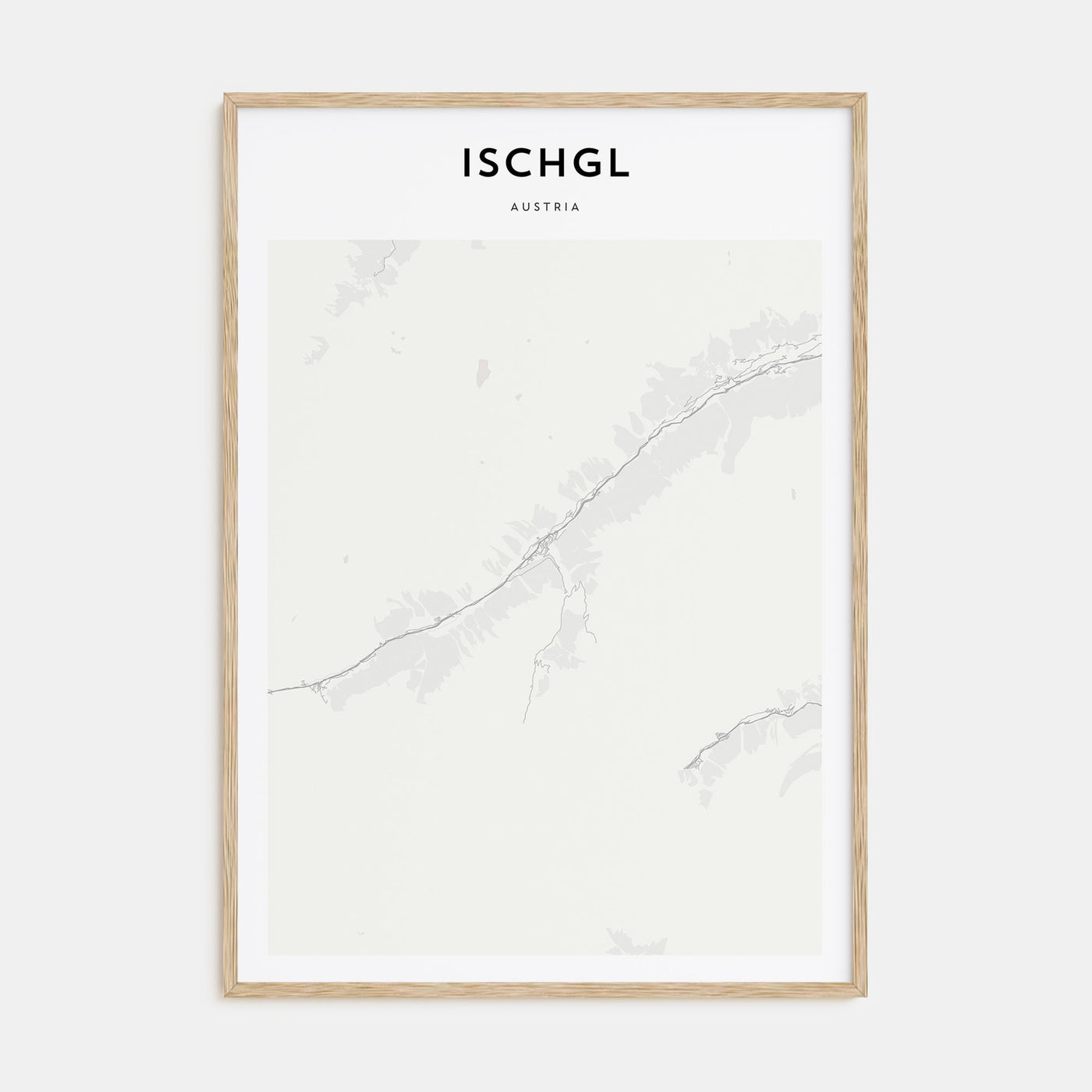 Ischgl Map Portrait Poster