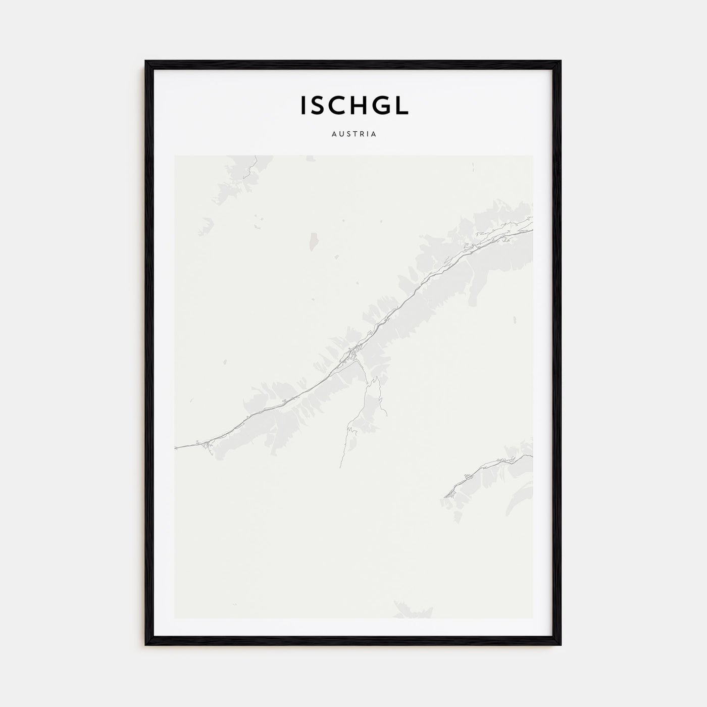 Ischgl Map Portrait Poster