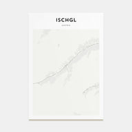 Ischgl Map Portrait Poster