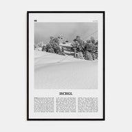 Ischgl Travel B&W Poster