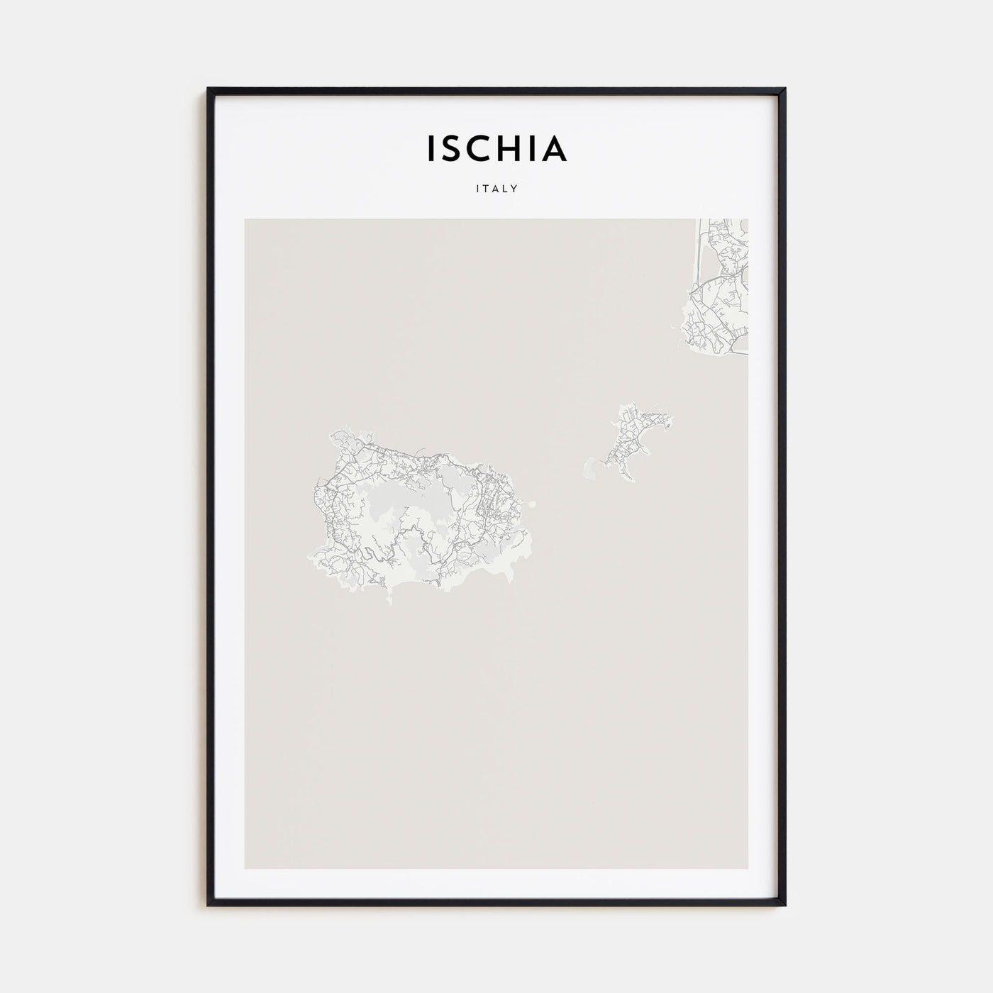 Ischia Map Portrait Poster