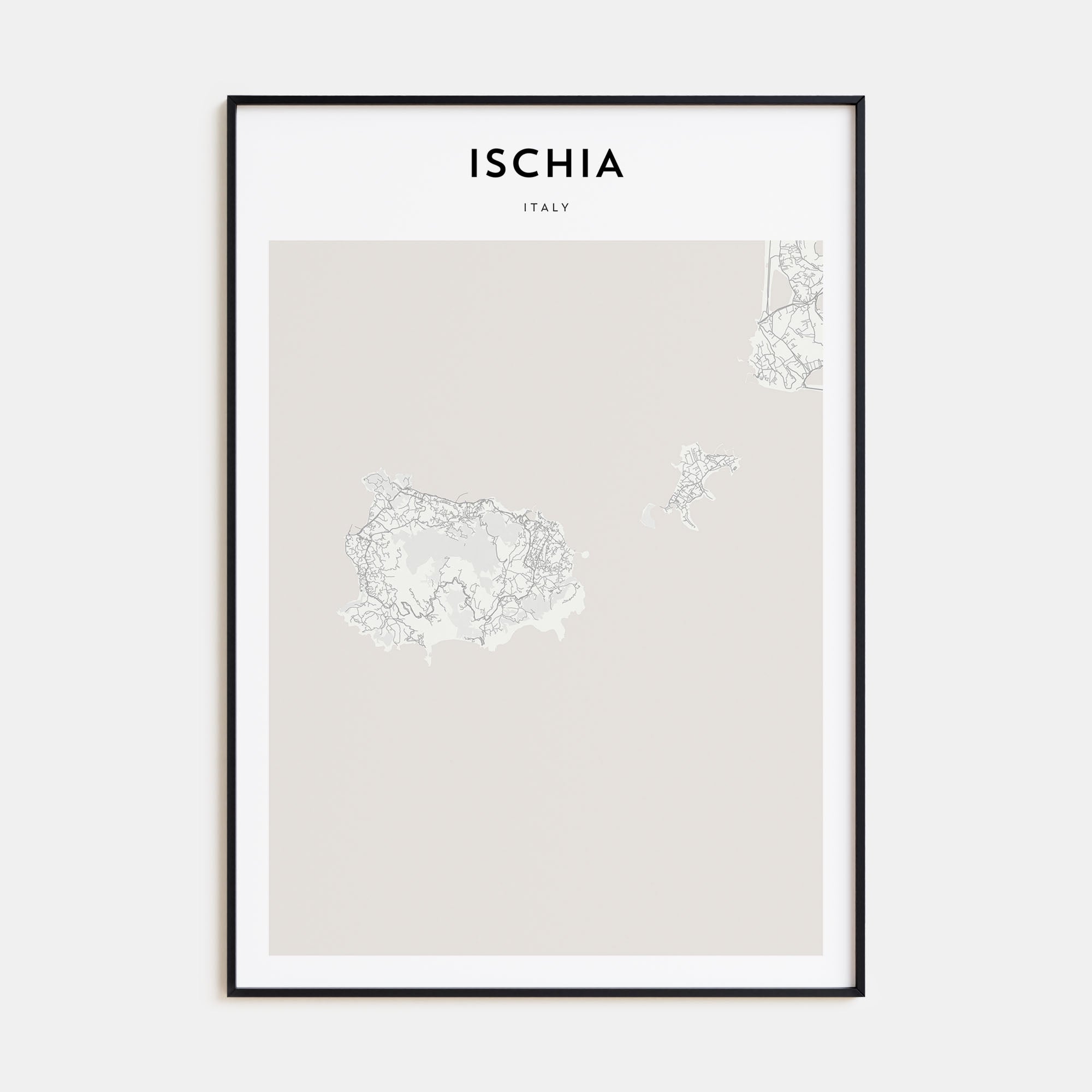 Ischia Map Portrait Poster