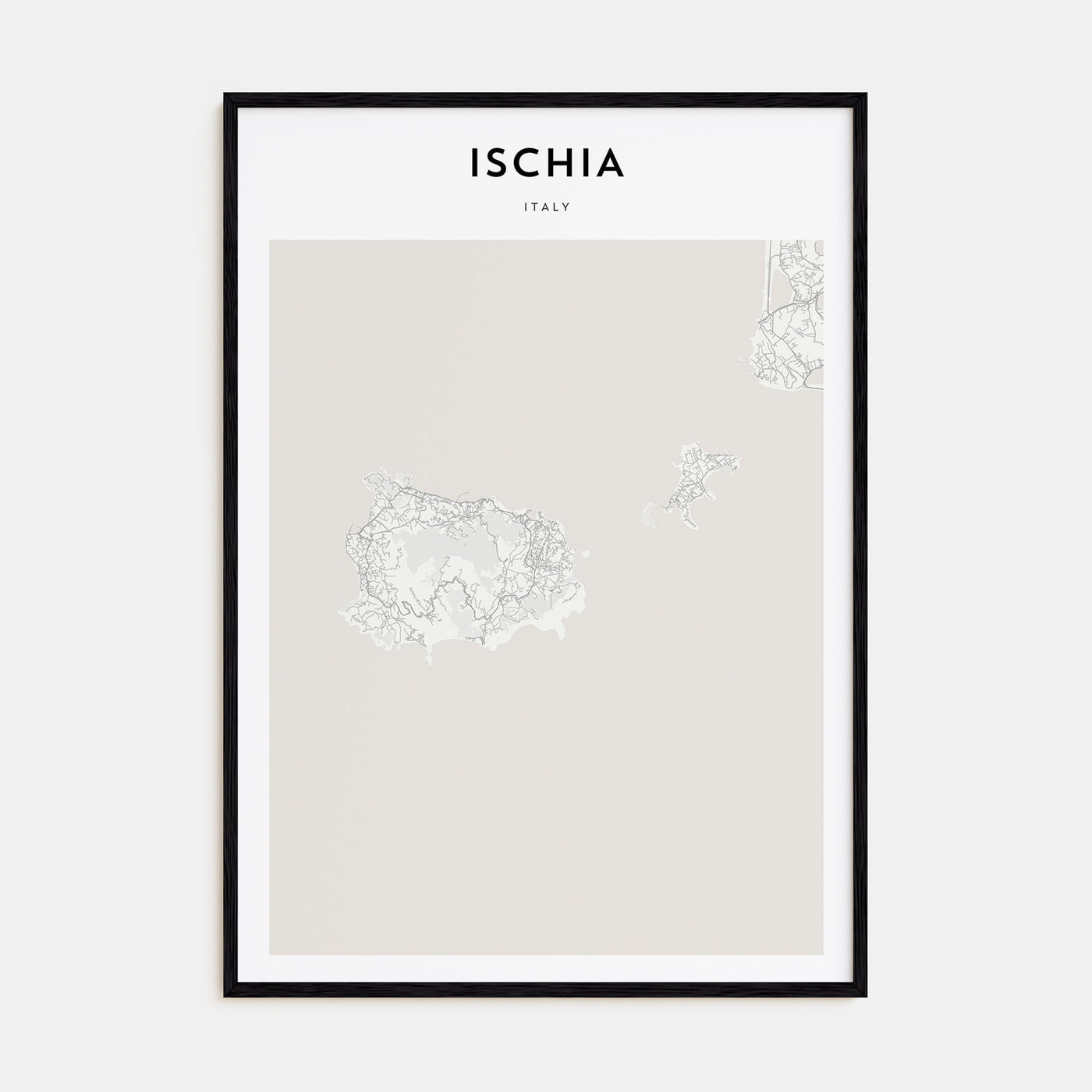 Ischia Map Portrait Poster