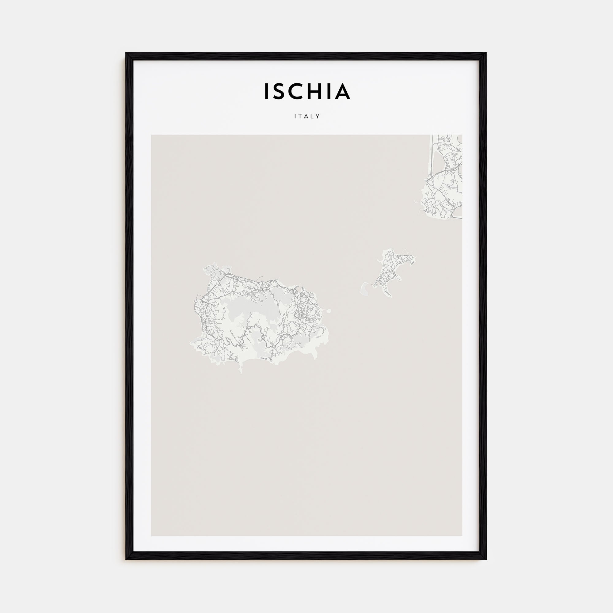 Ischia Map Portrait Poster