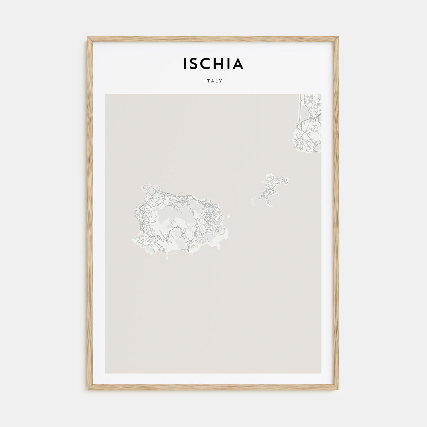 Ischia Map Portrait Poster