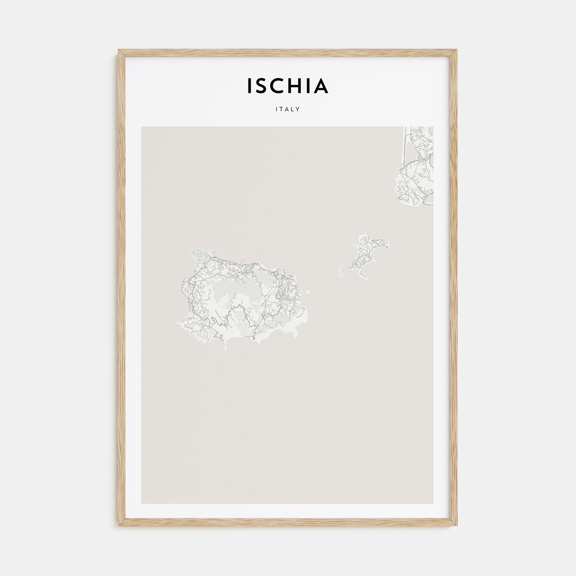 Ischia Map Portrait Poster