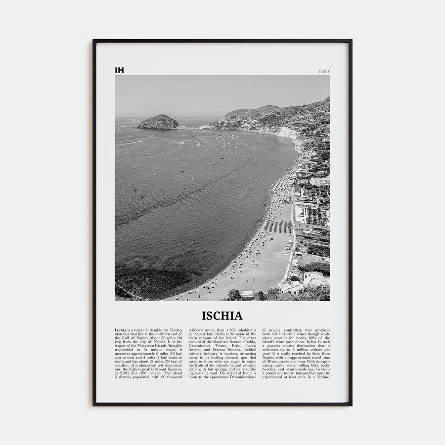 Ischia Travel B&W Poster