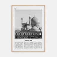 Isfahan Travel B&W Poster